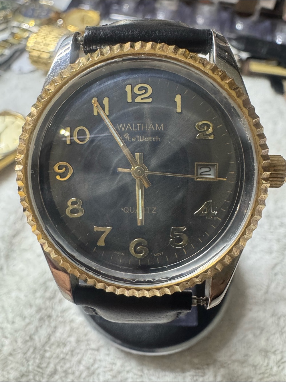 Waltham Black and Gold Men’s Quartz Watch